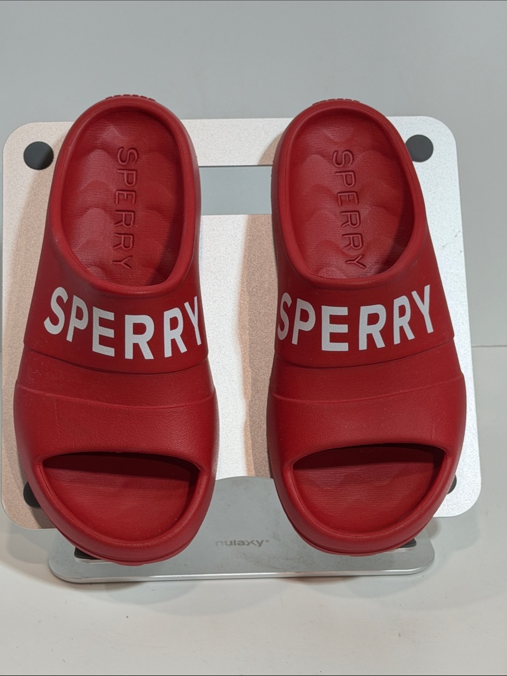 Sperry Red Women's Float Logo Slip-On Slide